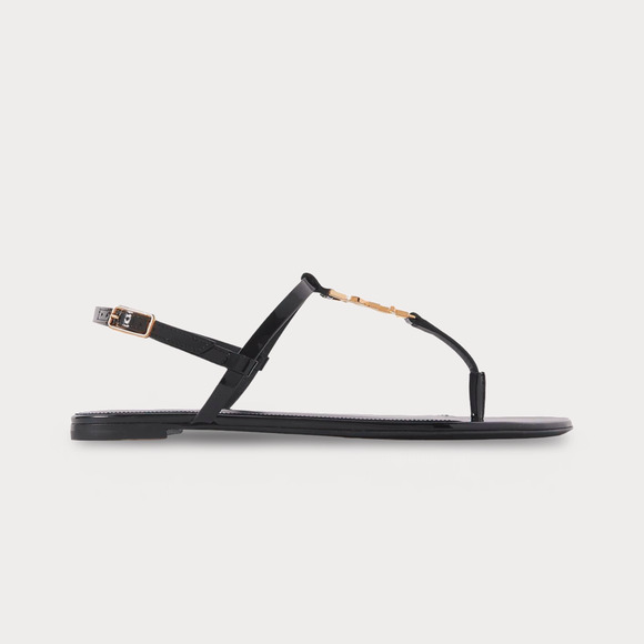 Saint Laurent Cassandra Logo Slingback Sandal - Women’s 5 - Picture 1 of 8